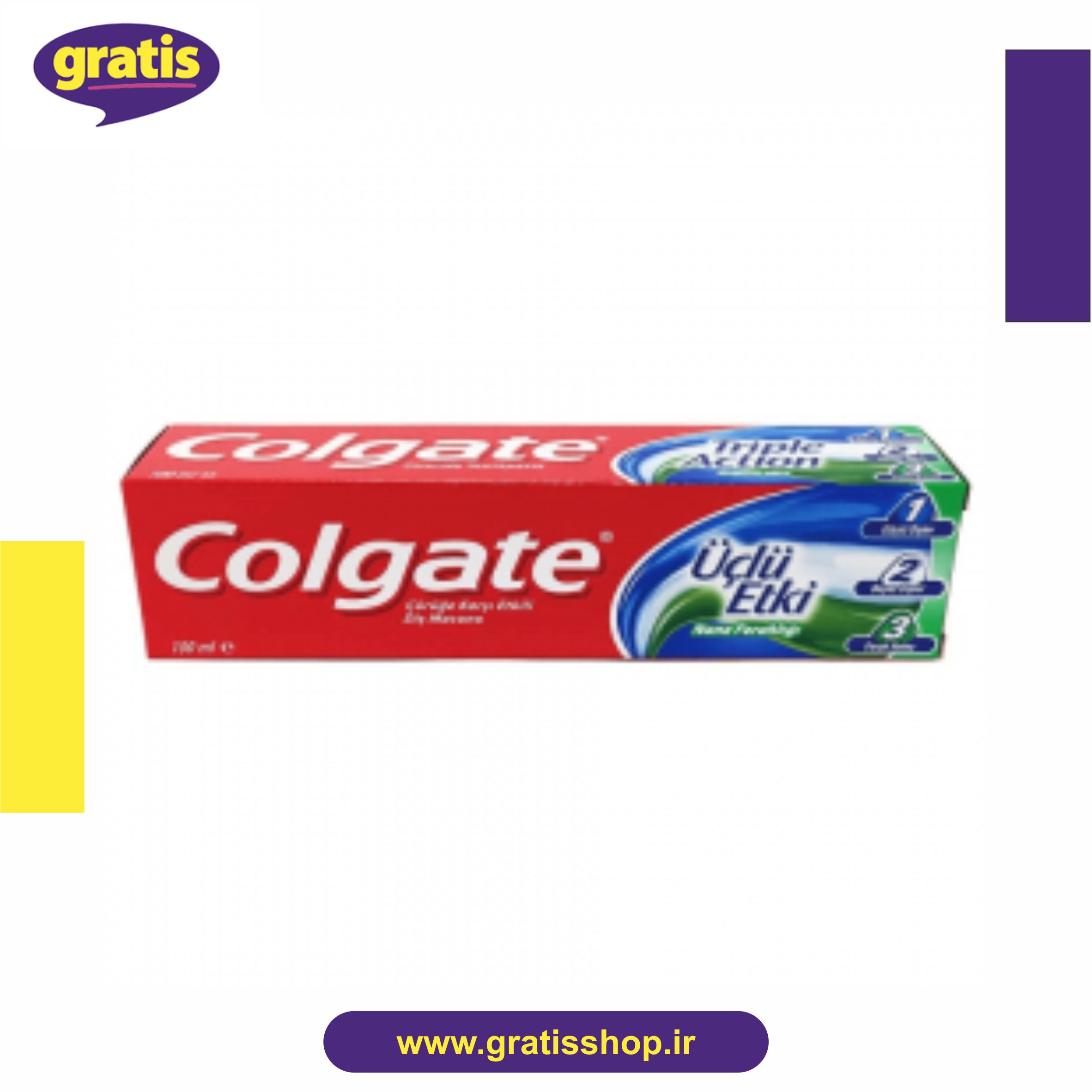 خمیردندان سه کاره کلگیت Üçlü Etki با رایحه نعناع 100 میلی