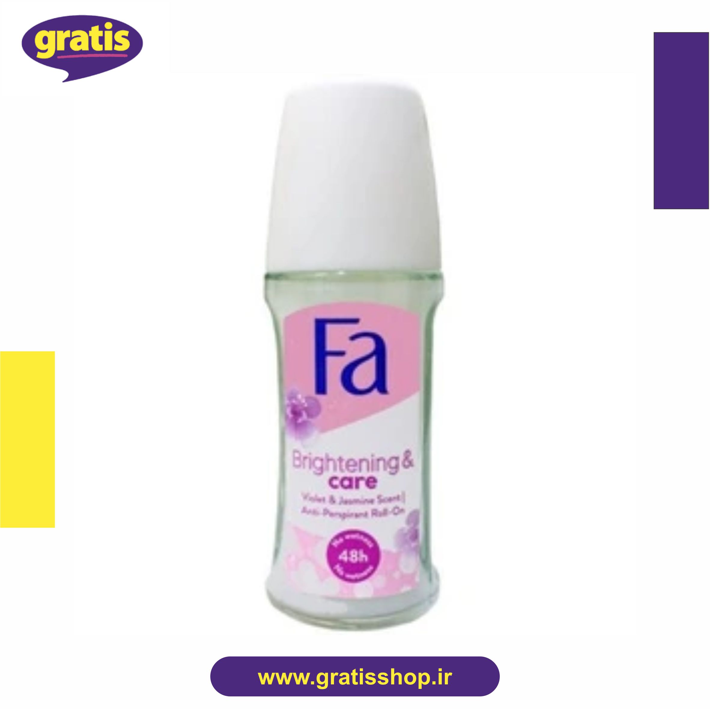 رول ضد تعریق زنانه فا مدل Brightening حجم 50 میل