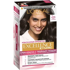 رنگ‌مو لورآل شماره 200 LOREAL EXCELLENCE